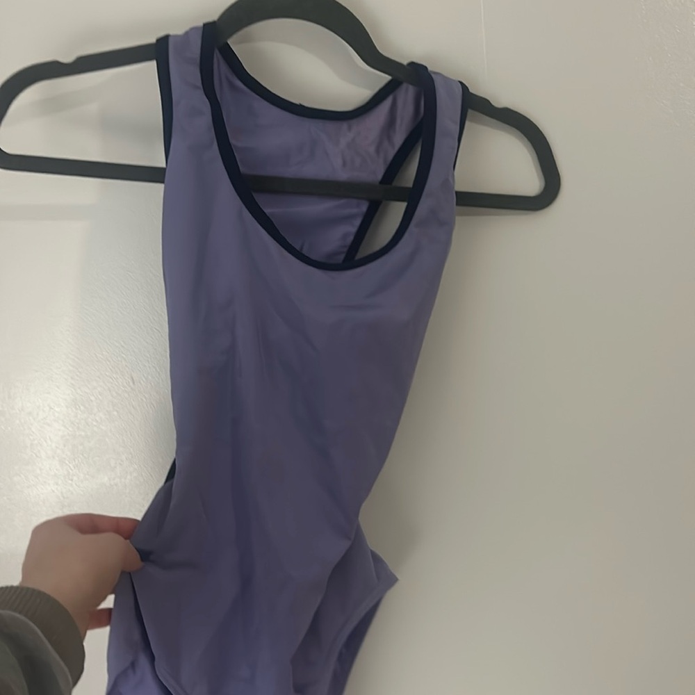 racerback purple leotard